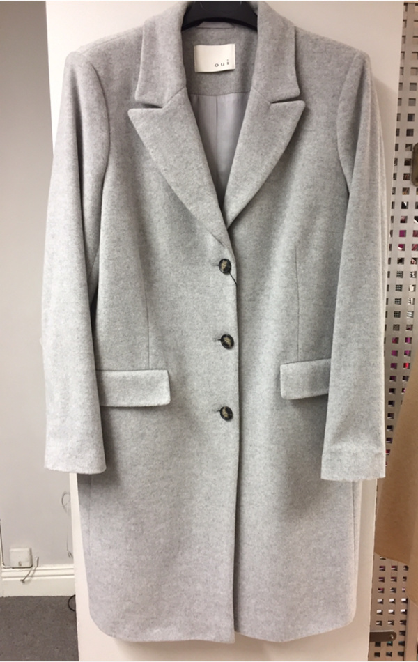 Oui Grey Coat